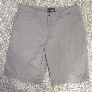 Men’s Hurley flat front gray shorts